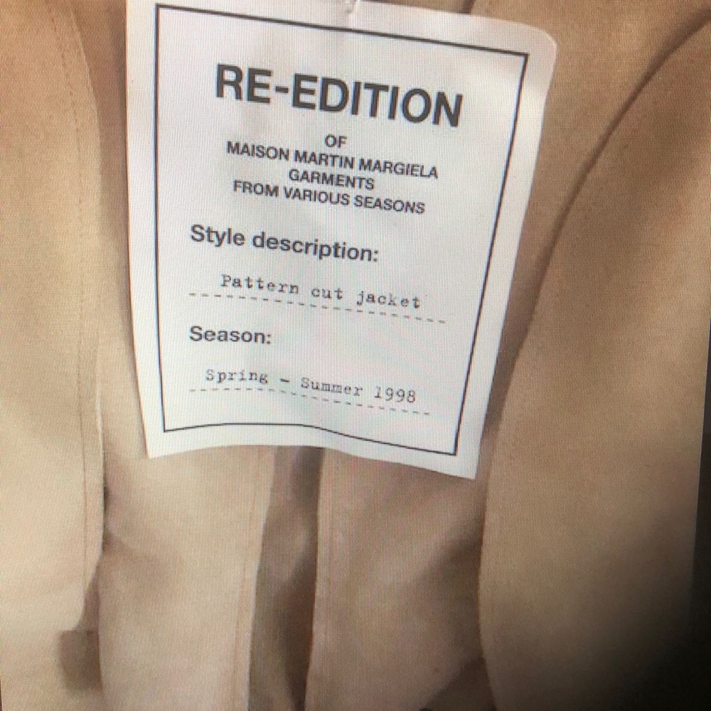 New Suede jacket by Maison Martin Margiela.